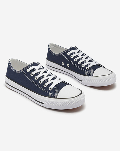 Marineblaue klassische Damen-Schnürsneaker Ogisa - Schuhe