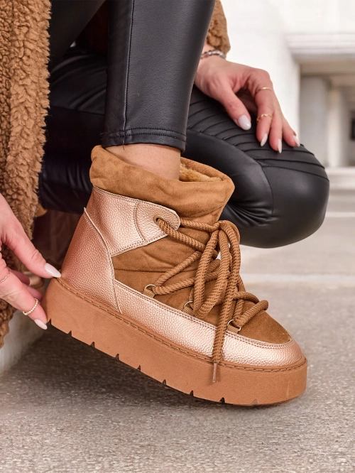 Zhinochi snihovi choboti Royalfashion Lace-up Iniuc