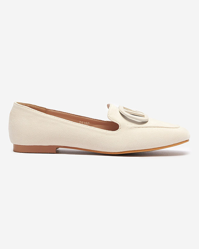 Damen Mokassins mit Ecru-Verzierung Jeterika - Schuhe