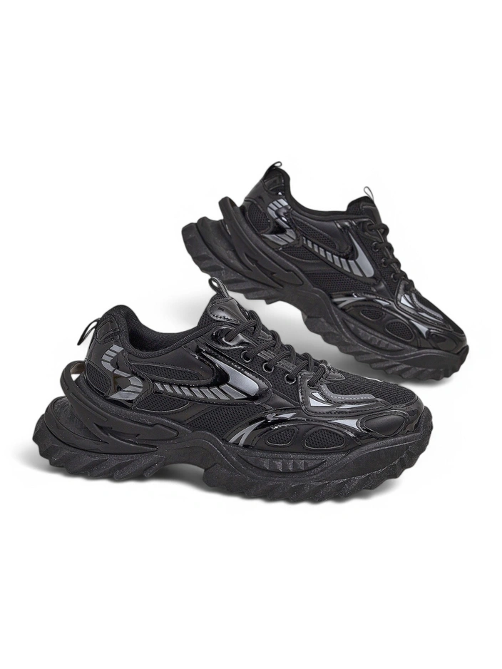 Royalfashion Damen Lack-Sneaker Leysi