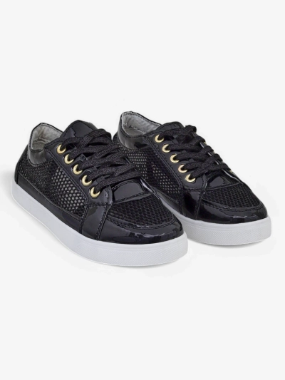 Royalfashion Patent Damen Sneaker aus ökologischem Leder Azzuros