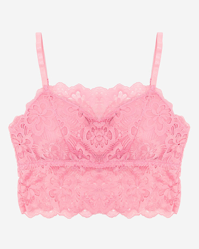 Rosa Spitzen-Bralette für Damen - Unterwäsche