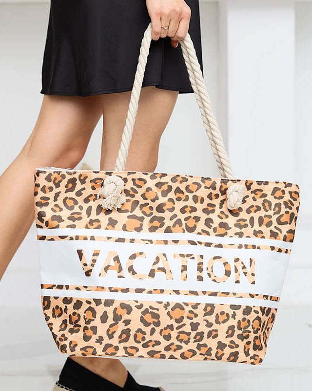 Kamel-Leopard-Strandtasche für Damen - Accessoires