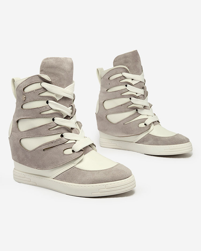 Жіночі спортивні черевики Royalfashion Grey на підборах Pamstinsa