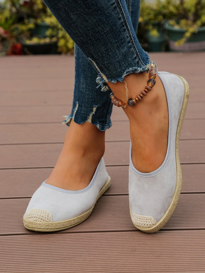 Royalfashion Damen Eco-Suede Espadrilles Aroles