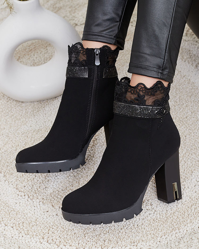 Royalfashion Women's Leroleda Decorated Stiletto Boots
