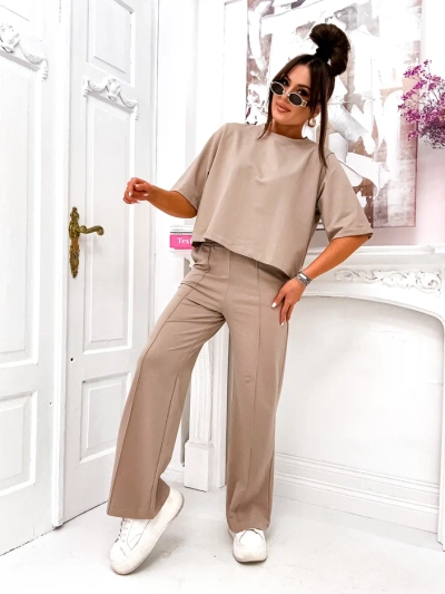 Royalfashion Damen Baumwollset mit weiten Hosen