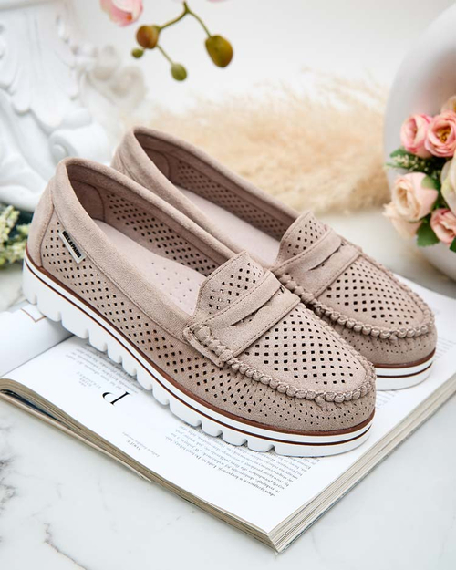 Royalfashion Ажурні жіночі мокасини Leteller