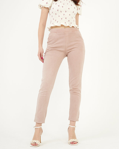 Pinke Damen Treggings Skinny - Kleidung