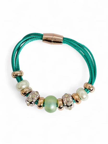 Damenarmband mit Perlen und Zirkonia