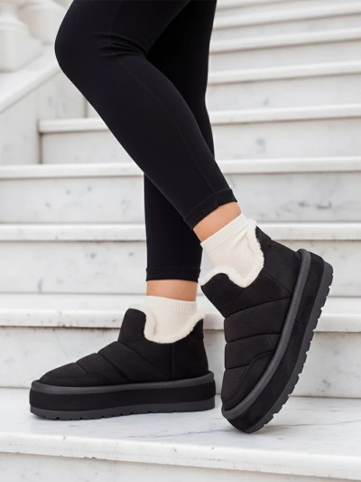 Royalfashion Damen Zoeno Kurzstiefel a'la Schneestiefel