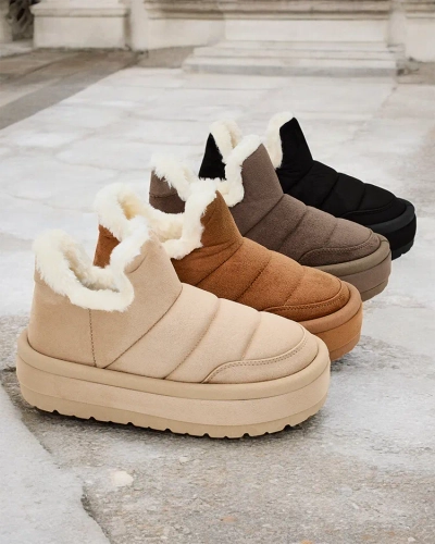 Royalfashion Damen Zoeno kurze Stiefel a'la Schneestiefel