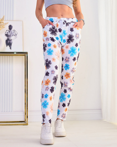 Royalfashion Damenhose aus geblümtem Stoff