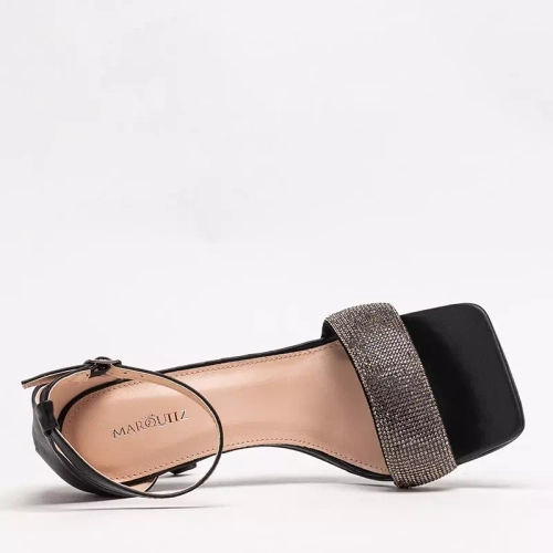 OUTLET Чорні жіночі босоніжки на високому каблуці Enedi - Взуття