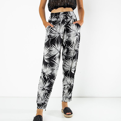 Gemusterte Damen-Stoffhose PLUS GRÖSSE - Kleidung