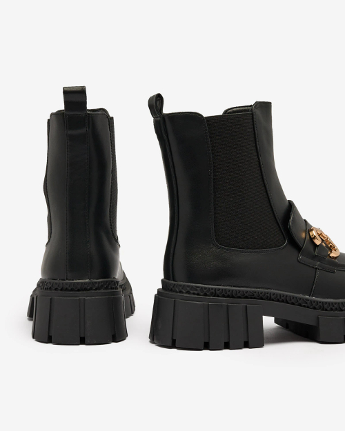 Черевики жіночі сліпони чорного кольору Inilco- Footwear