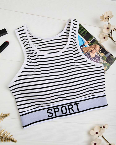 Royalfashion Gestreifter Damen-Sport-BH