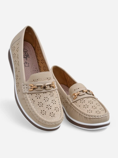 Royalfashion Damen perforierte Mokassins Cerro