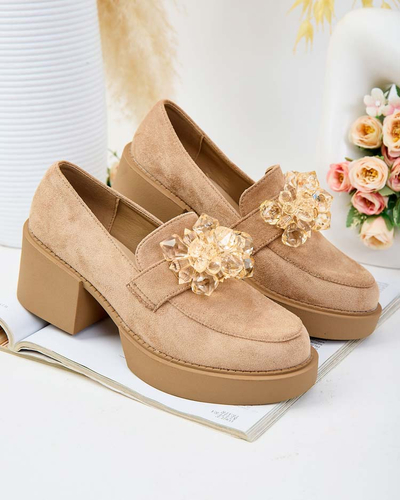 Royalfashion Damen Pegorani hohe Stöckel Halbschuhe