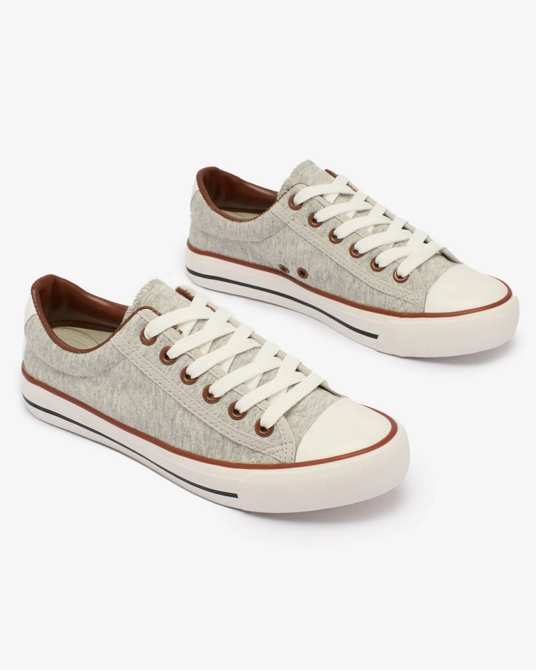 Royalfashion Hellgraue Damen Gumpy Sneakers