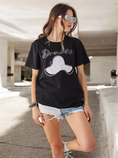 Royalfashion Жіноча бавовняна блузка з принтом