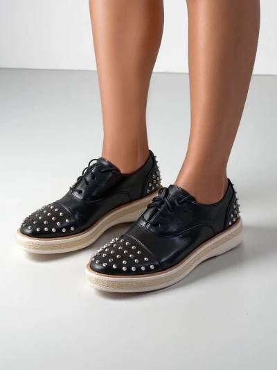 Royalfashion Damen Ballerinas mit Nieten Azaldo