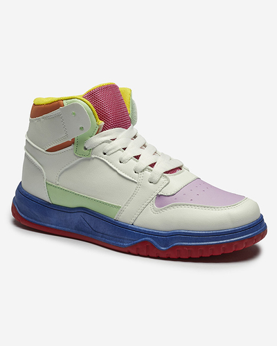 Sportliche Damen-Sneaker in weiß-mint Farbe Aopp- Footwear