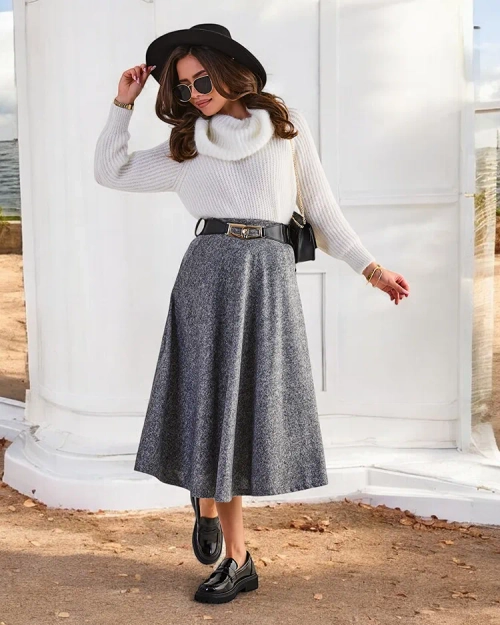 Спідниця міді для жінок Royalfashion