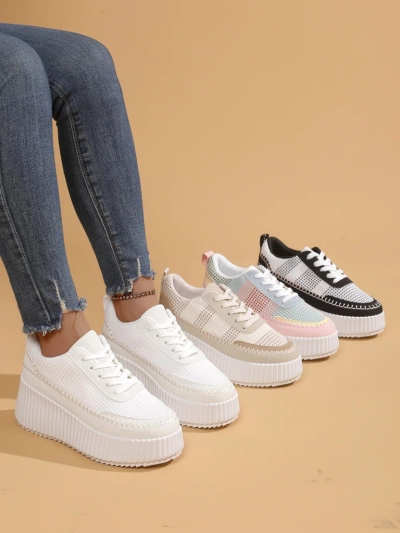 Royalfashion Damen Plattform Sneaker Siserra