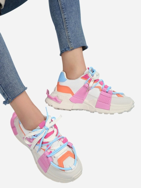 Royalfashion Damen Sportsneaker mit Gummieinsätzen Bubble