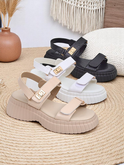 Royalfashion Damen-Sandalen mit dicker Sohle Aganda