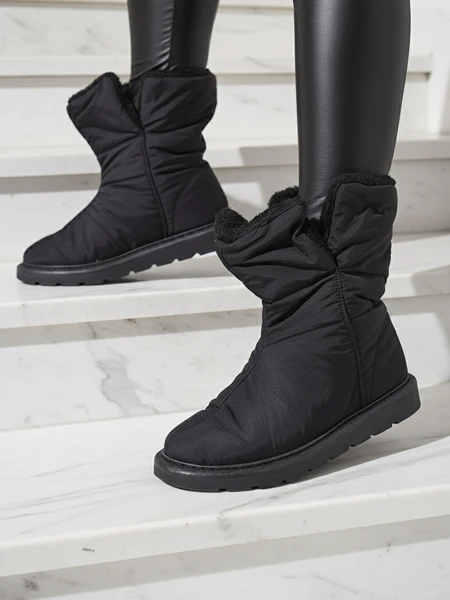 Luna Elegante Winterstiefeletten in Schwarz