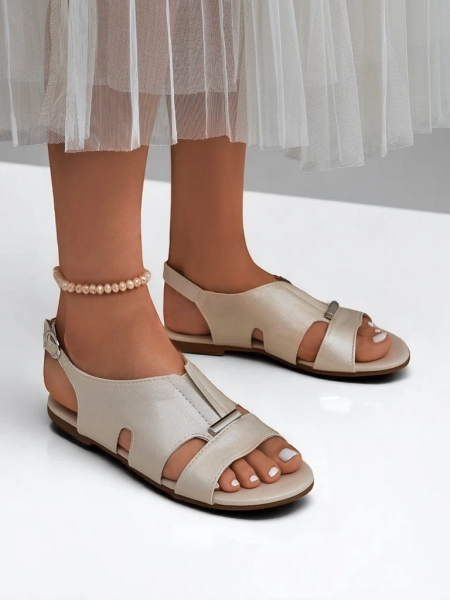 Royalfashion Damen Sandalen mit flacher Sohle Solea Comfort