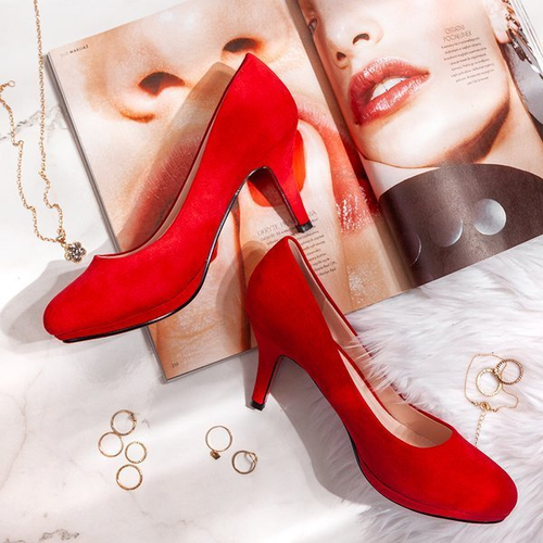Червоні туфлі на каблуці Vernazza - Взуття