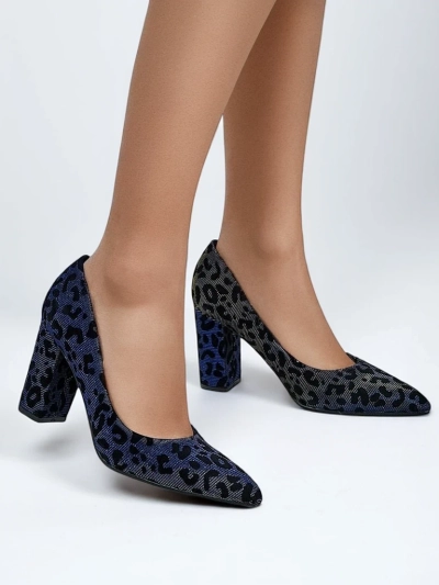 Royalfashion Damen Pumps mit Leopardenmuster Leoart