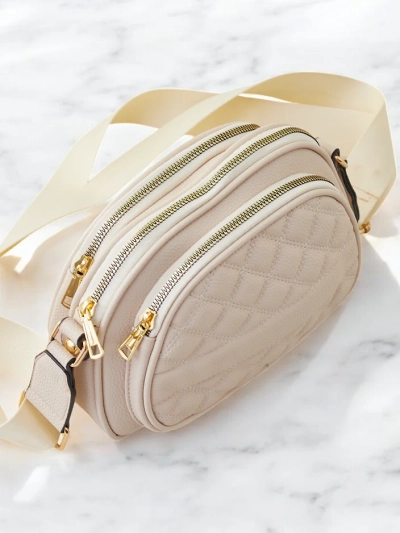 Royalfashion Oval kleine Damenhandtasche aus Kunstleder