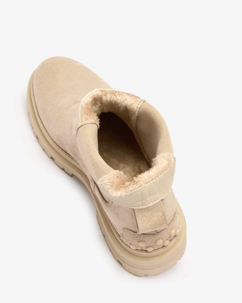 Royalfashion Бежеві жіночі утеплені черевики Comfy Walk