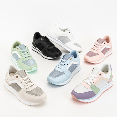 Schwarze Damen-Sportschuhe mit Glitzer Berilan - Footwear