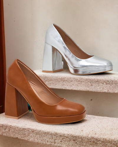 Royalfashion Damen High Post Cellcas Pumps