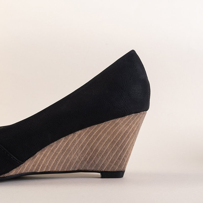 Schwarze Nicolas Keilabsätze für Damen - Schuhe