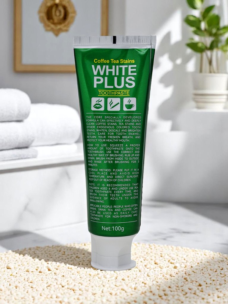 Aufhellende und fleckenentfernende Zahnpasta