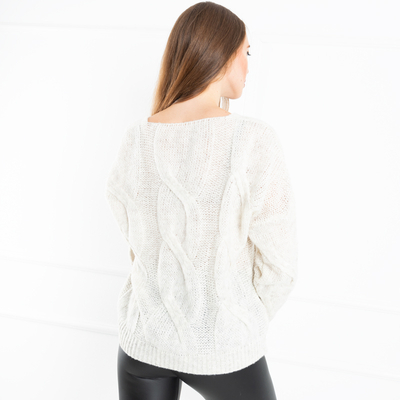 Beige Damenpullover - Kleidung