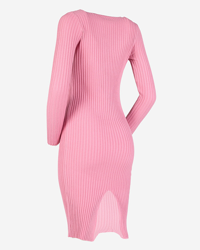 Pinkes Pulloverkleid für Damen - Kleidung