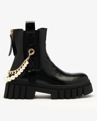 Royalfashion Schwarz Damenstiefel Zifosca