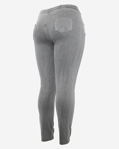Graue Damen Stoffhose PLUS SIZE- Bekleidung