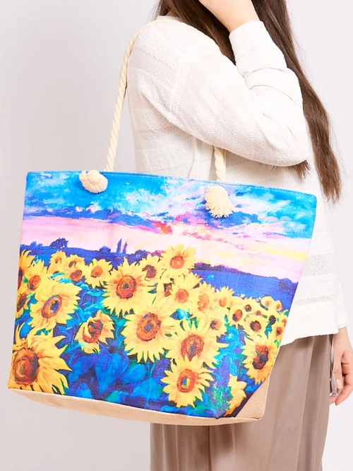 Royalfashion Велика тканинна сумка з принтом