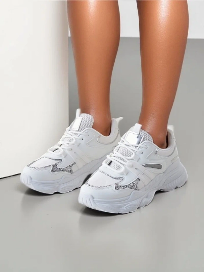 Royalfashion Damen Sport Sneakers auf einer dickeren Sohle Aimo