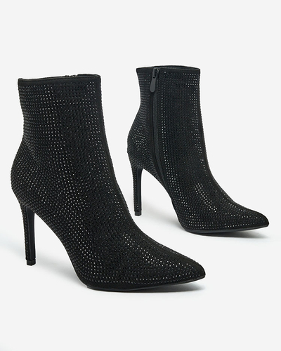 Royalfashion Women's Lekirisa Zirconia Stiletto Boots
