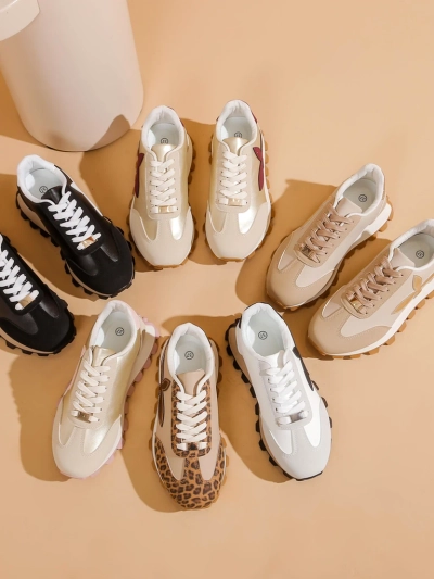 Royalfashion Damen Sport-Sneaker auf einer dickeren Sohle Aloqa