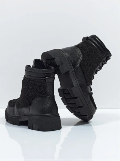 Damen Worker Boots mit Fell Ardella